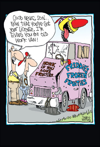 Old work van - old,
